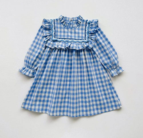 alice ruffle neck dress