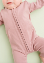hoodie jumpsuit in plum