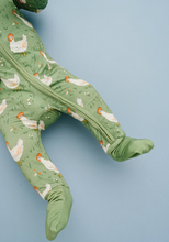 spring chicken zip romper