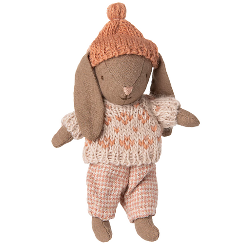 winter bunny micro brown/rose