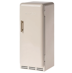 large off white metal fridge