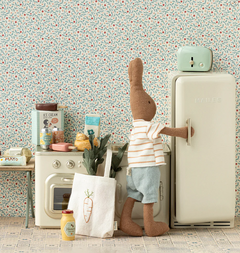 large off white metal fridge