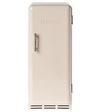 large off white metal fridge