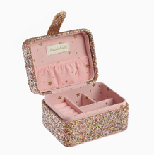 confetti glitter gold jewelry box