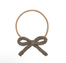 crochet bow headband cocoa