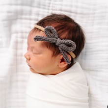 crochet bow headband cocoa
