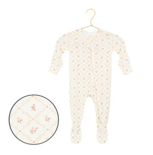 zippered footie in annie