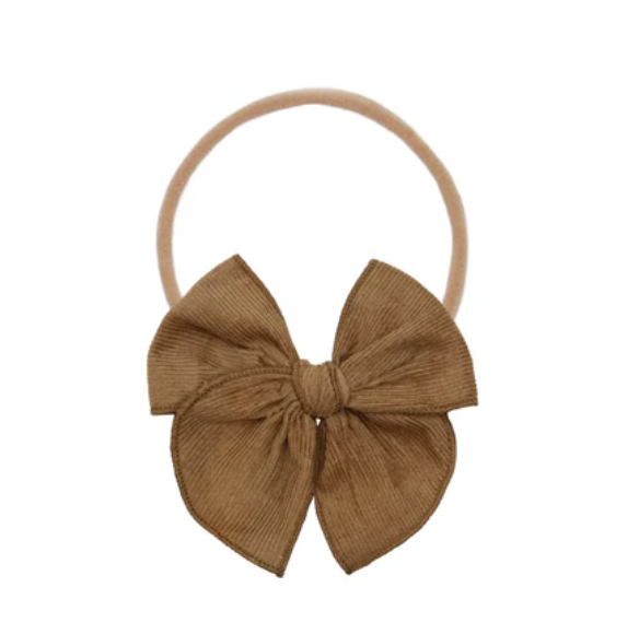heirloom bow headband - walnut