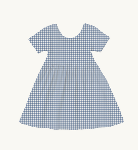 navy plaid twirl dress