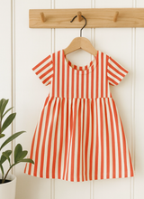 candy stripe twirl dress
