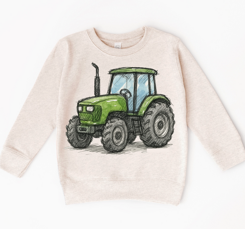 green tractor sweatshirt