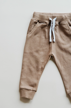 joggers in mocha