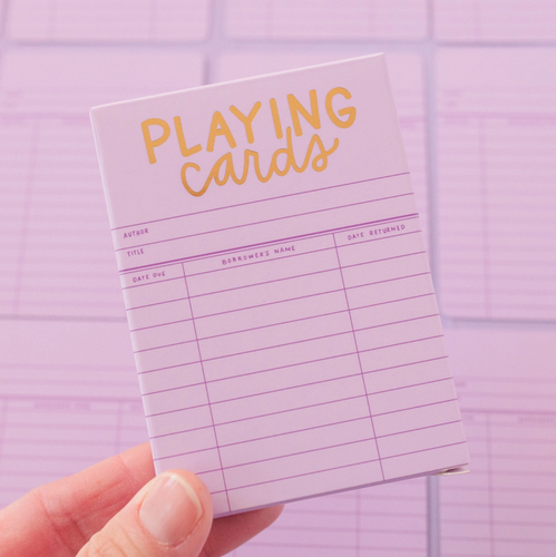 library playing cards