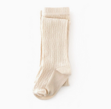 FINAL SALE: vanilla cable knit tights