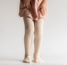 FINAL SALE: vanilla cable knit tights