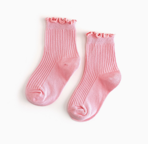 lettuce trim midi socks in blossom