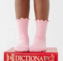 lettuce trim midi socks in blossom