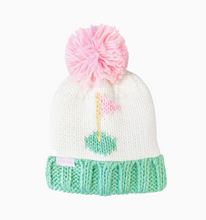 pink golf flag pom hat