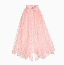 pink flocked heart cape