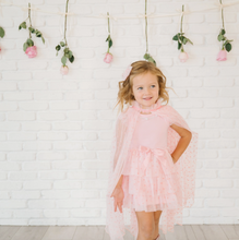 pink flocked heart cape