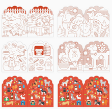 dogs coloring book + stickers