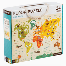 world map floor puzzle