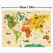 world map floor puzzle