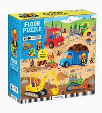 shaped pieces construction floor puzzle