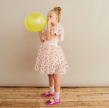 pink polka dot cape