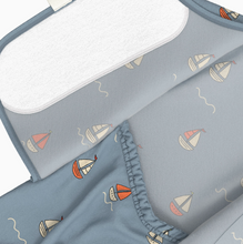 short sleeve romper in ahoy baby