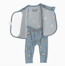 short sleeve romper in ahoy baby