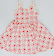 pink daisy twirl dress