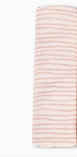 pink stripe swaddle