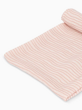 pink stripe swaddle