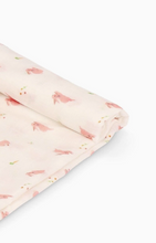 pink bunny swaddle