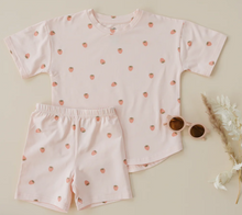 strawberry print shorts set