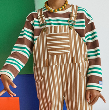heavyweight long sleeve in green stripe