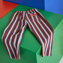 french terry blue stripe pant