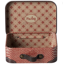 red suitcase tiny travel (empty)