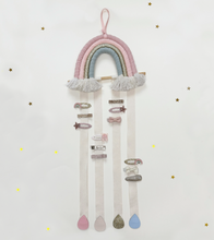 rainbow drops hair clip holder