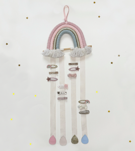 rainbow drops hair clip holder