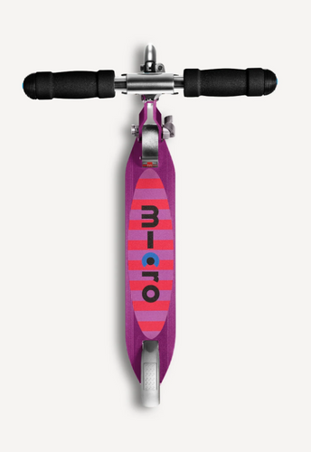 (FINAL SALE/NO SHIP) micro sprite LED scooter in purple stripe