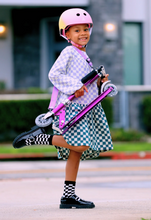 (FINAL SALE/NO SHIP) micro sprite LED scooter in purple stripe