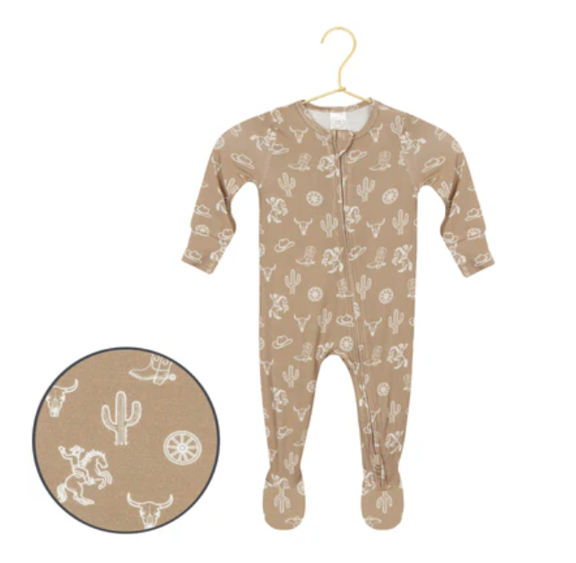 zippered footie wyatt