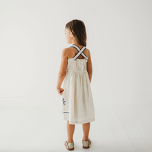 azurea hand-embroidered linen dress