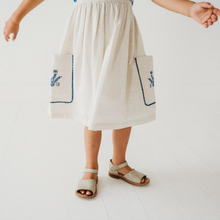 azurea hand-embroidered linen dress