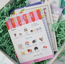 ice cream shop play notepad