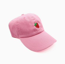 tiny strawberry baseball hat