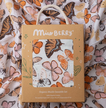 organic swaddle set butterfly