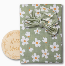 organic swaddle set jasmine